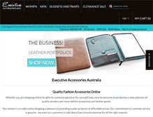 Tablet Screenshot of executiveaccessories.com.au